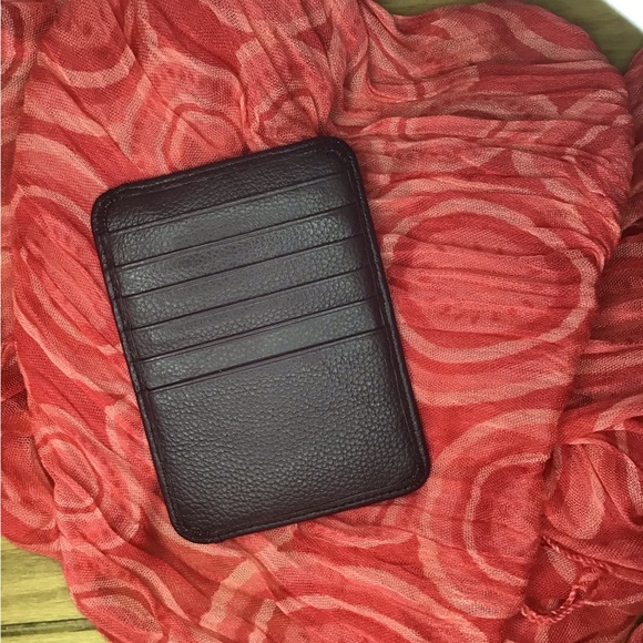 NWOT LODIS maroon RFID Protection Card case - Picture 2 of 5